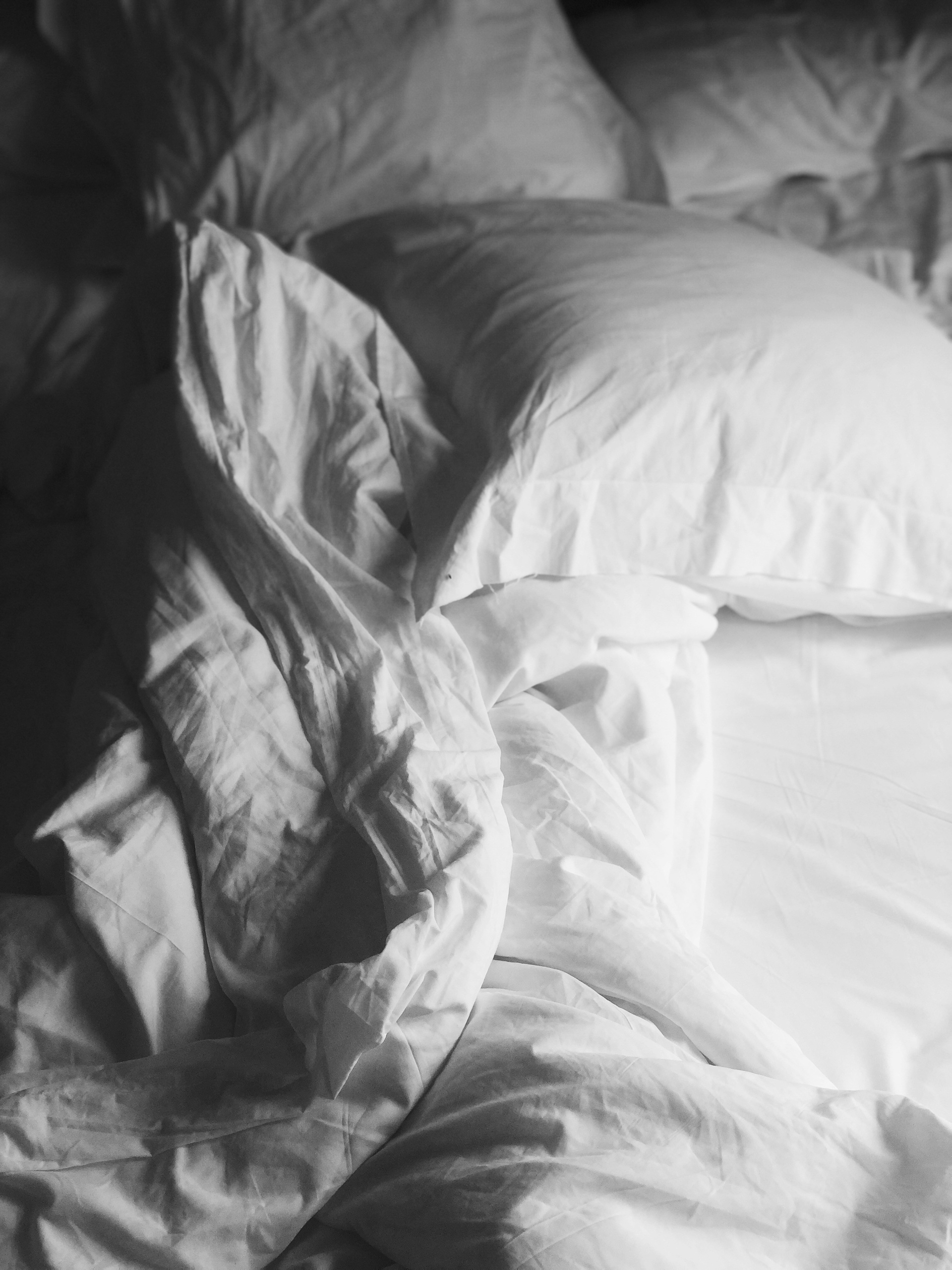 Linge de lit blanc